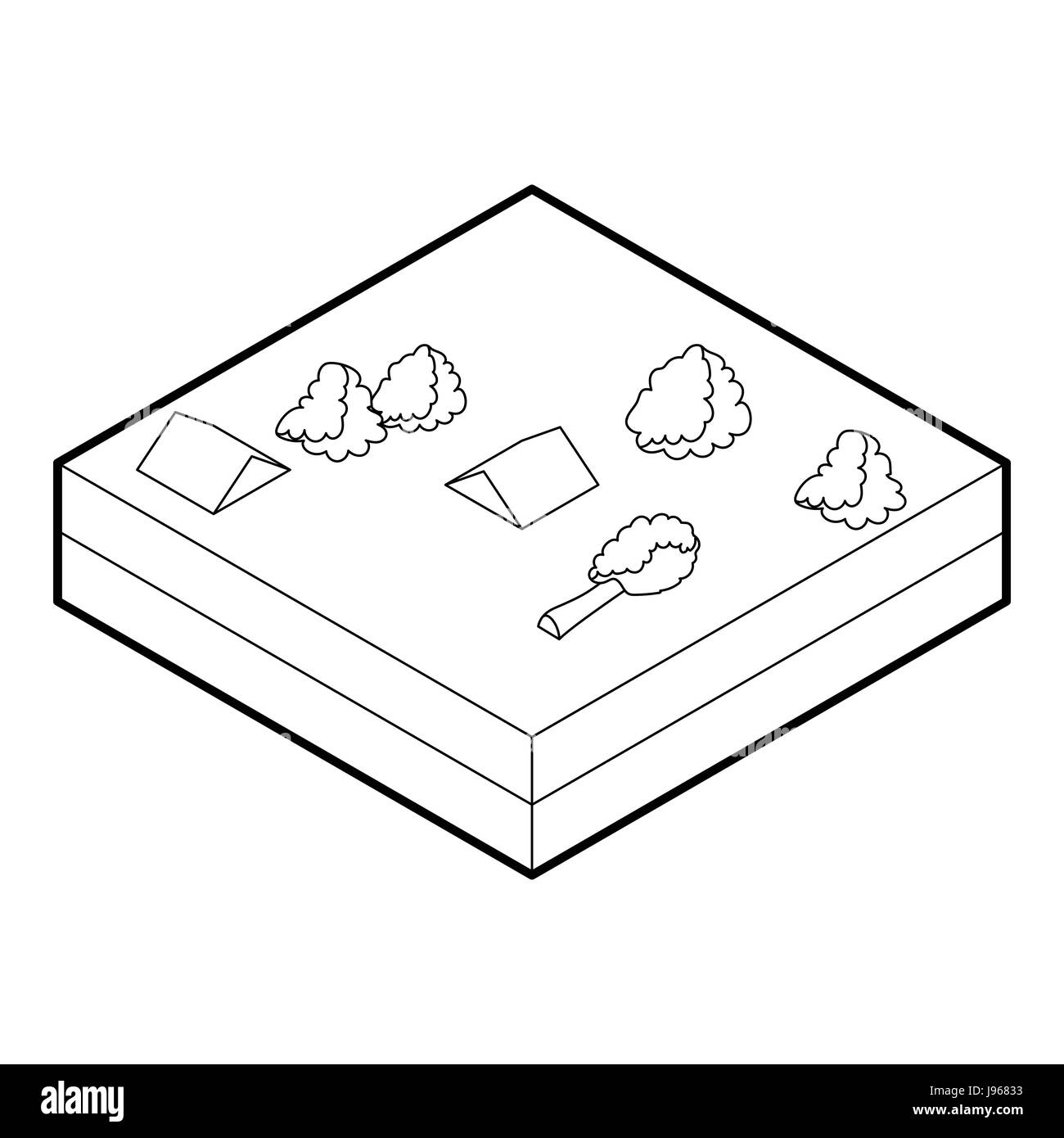 Flood icon in outline style Stock Vector Image & Art - Alamy