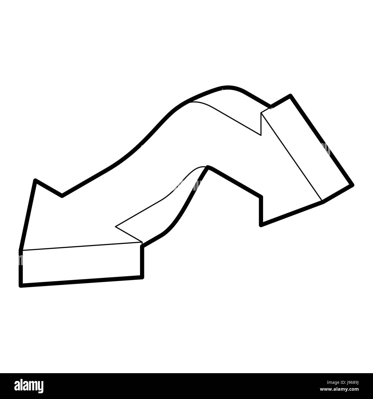 Double headed arrow Black and White Stock Photos & Images - Alamy