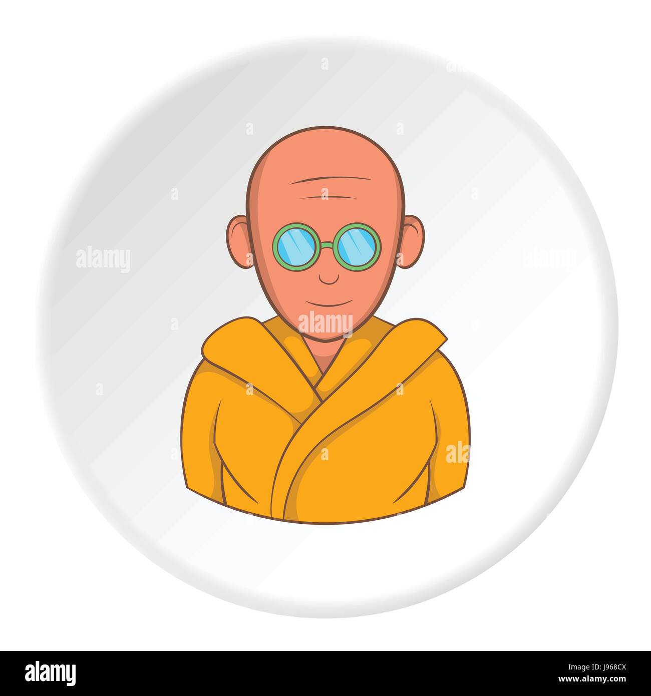 Indian male icon, cartoon style Stock Vector