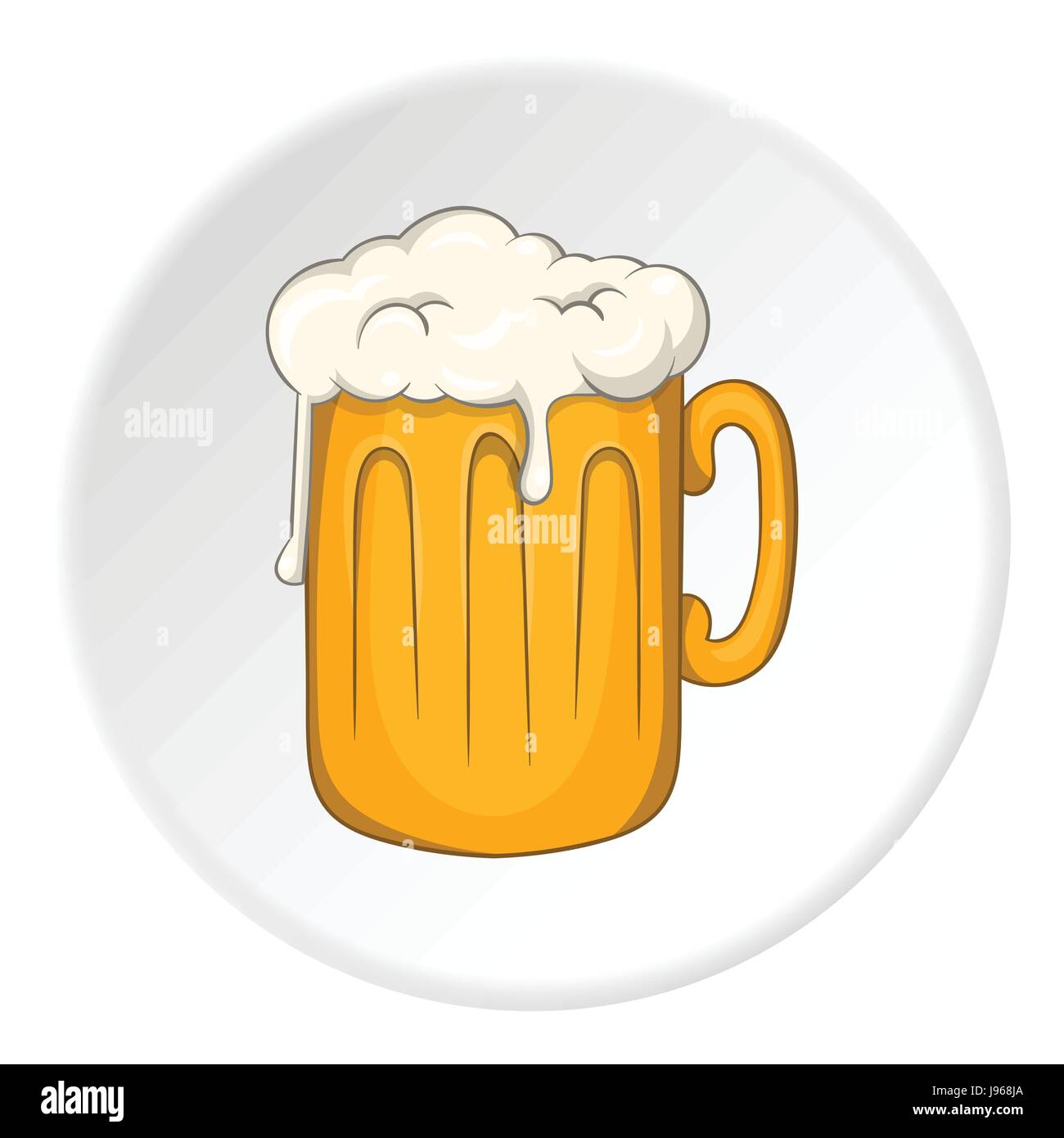 Mug with beer icon, cartoon style Stock Vector Image & Art - Alamy