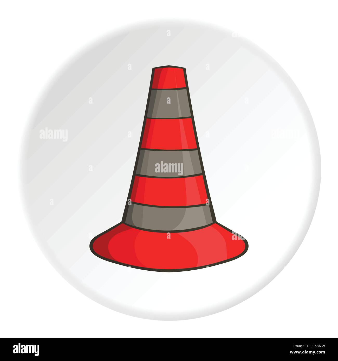 Safety cones icon, cartoon style Stock Vector Image & Art Alamy
