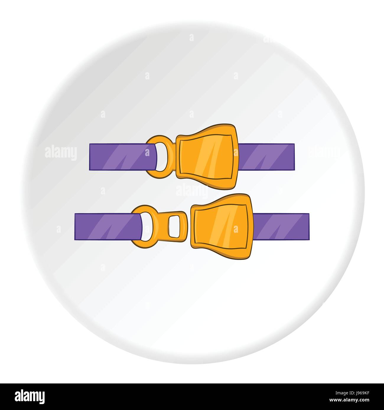 Seat belt icon, cartoon style Stock Vector Image & Art Alamy