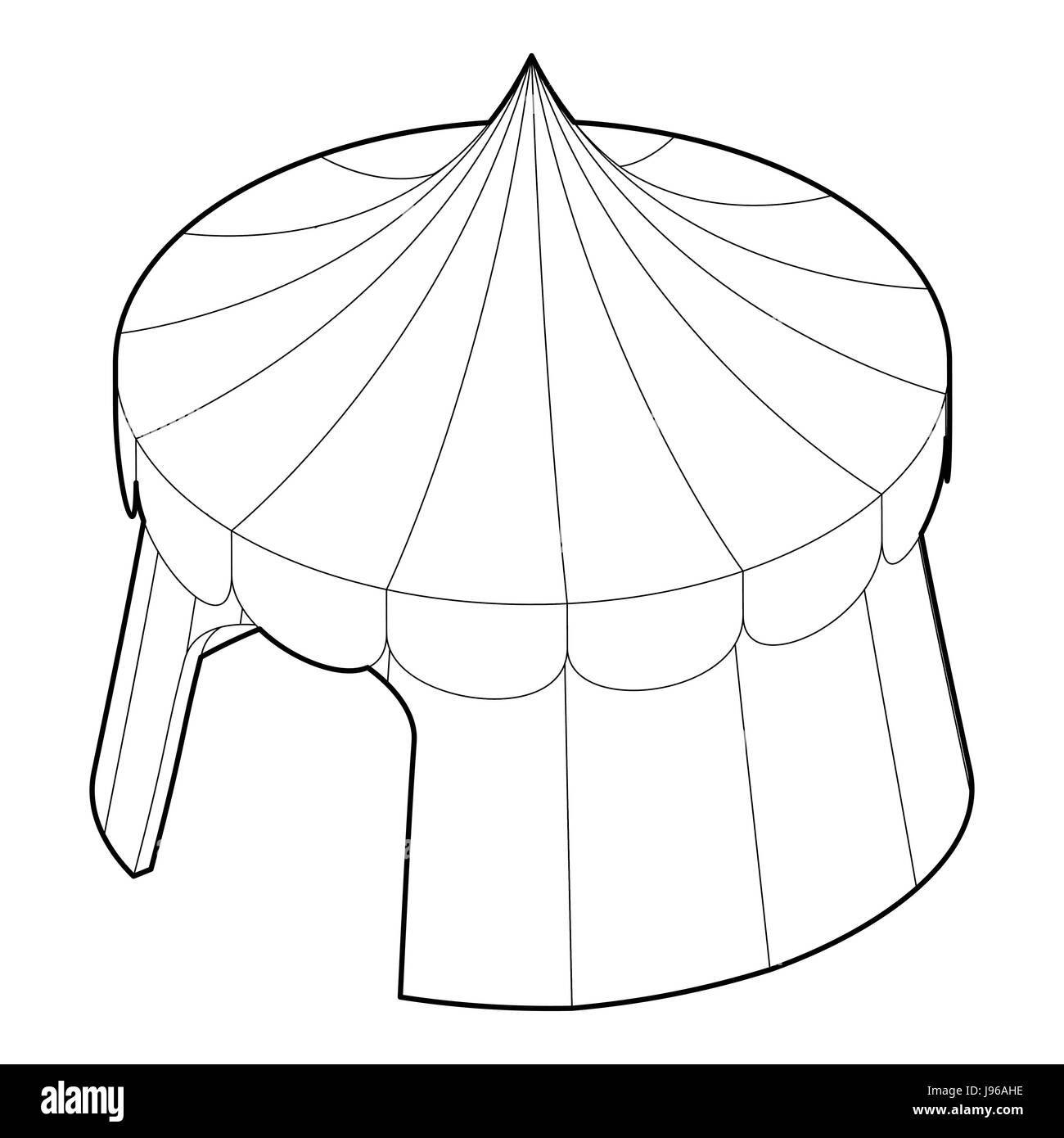 Circus tent icon, outline style Stock Vector Image & Art - Alamy