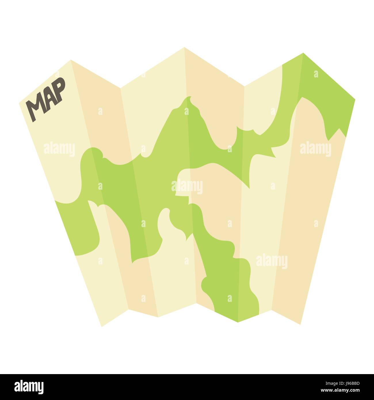 Map icon, flat style Stock Vector Image & Art - Alamy