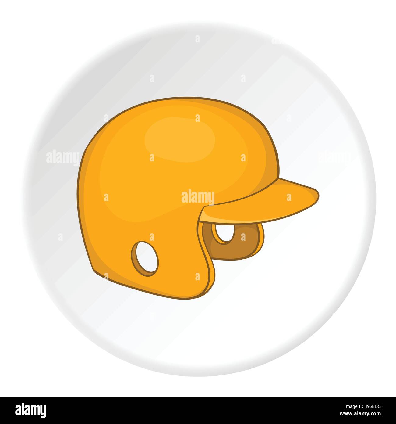 Yellow baseball helmet icon, cartoon style Stock Vector Image & Art - Alamy