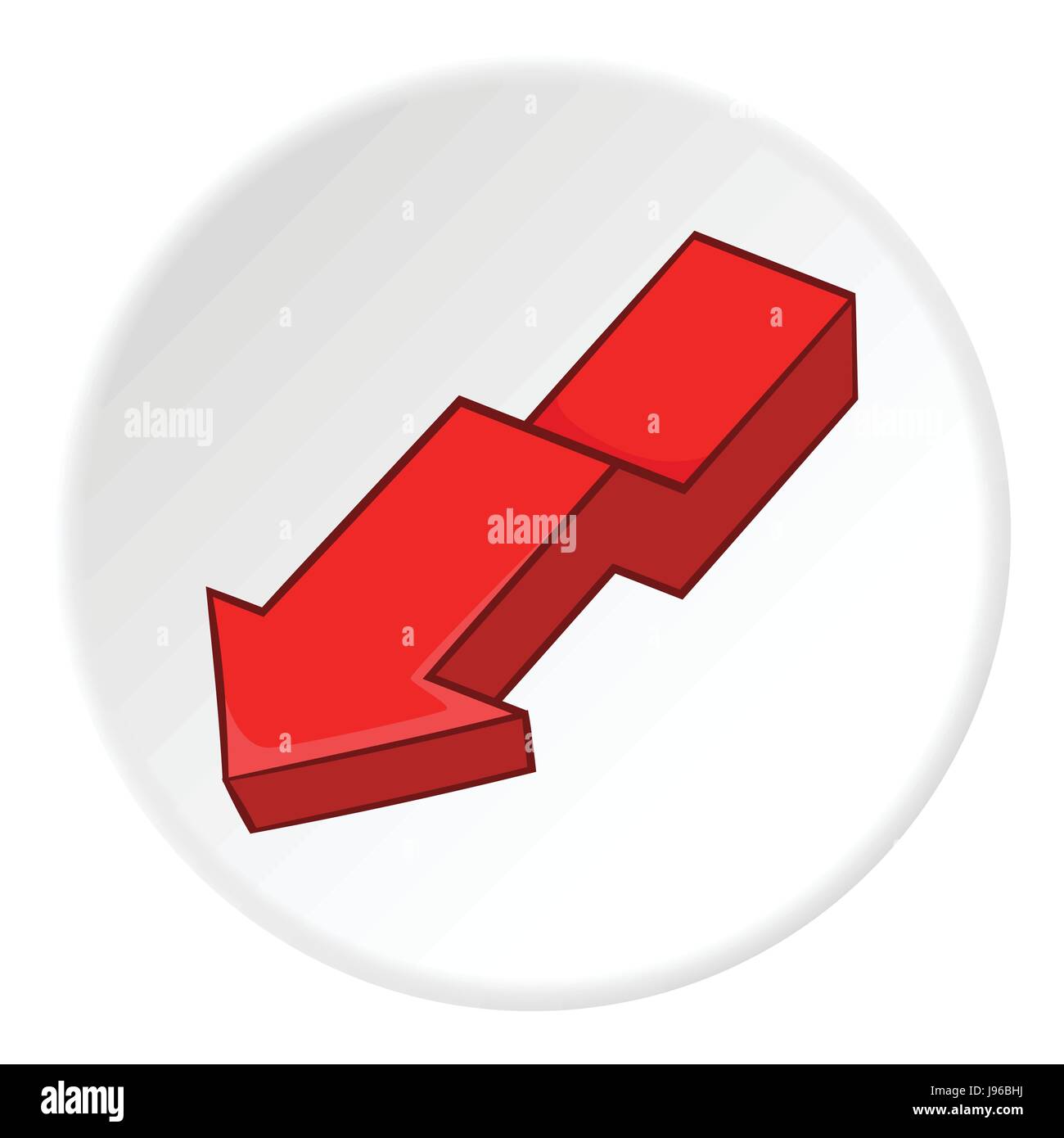 Red arrow icon, cartoon style Stock Vector Image & Art - Alamy