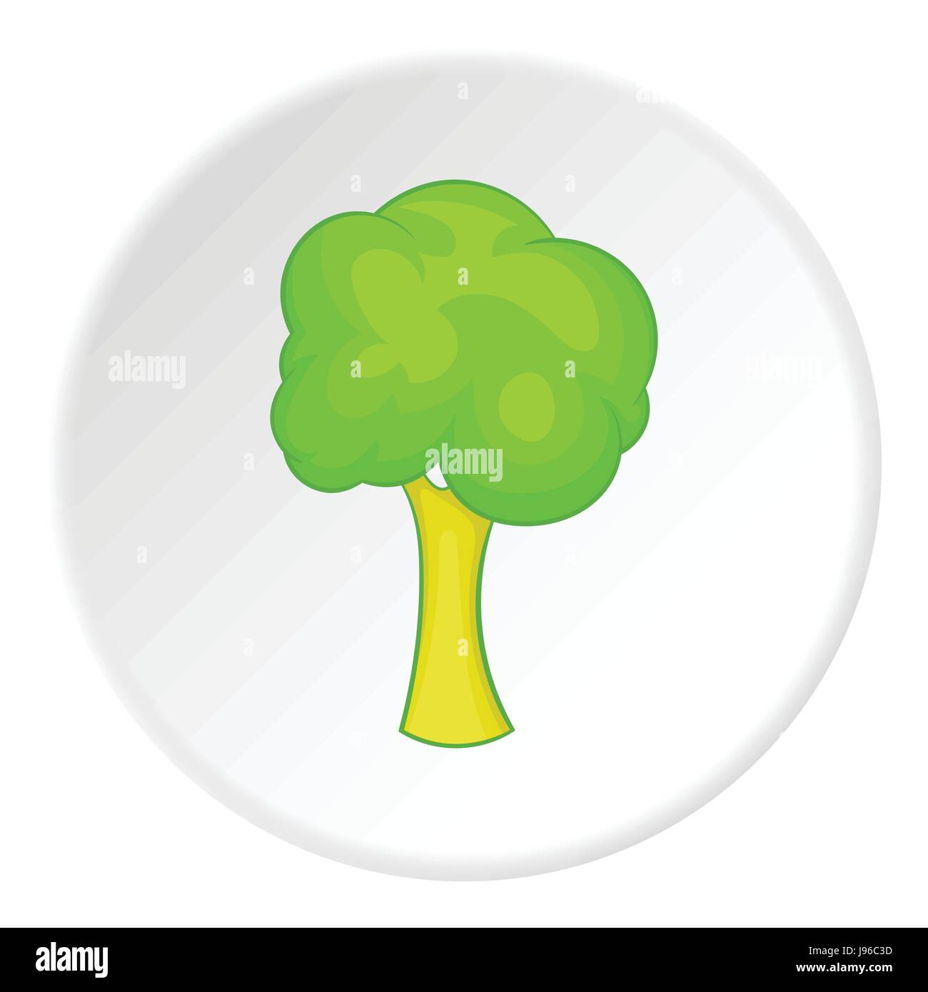 Green tree icon, cartoon style Stock Vector Image & Art - Alamy
