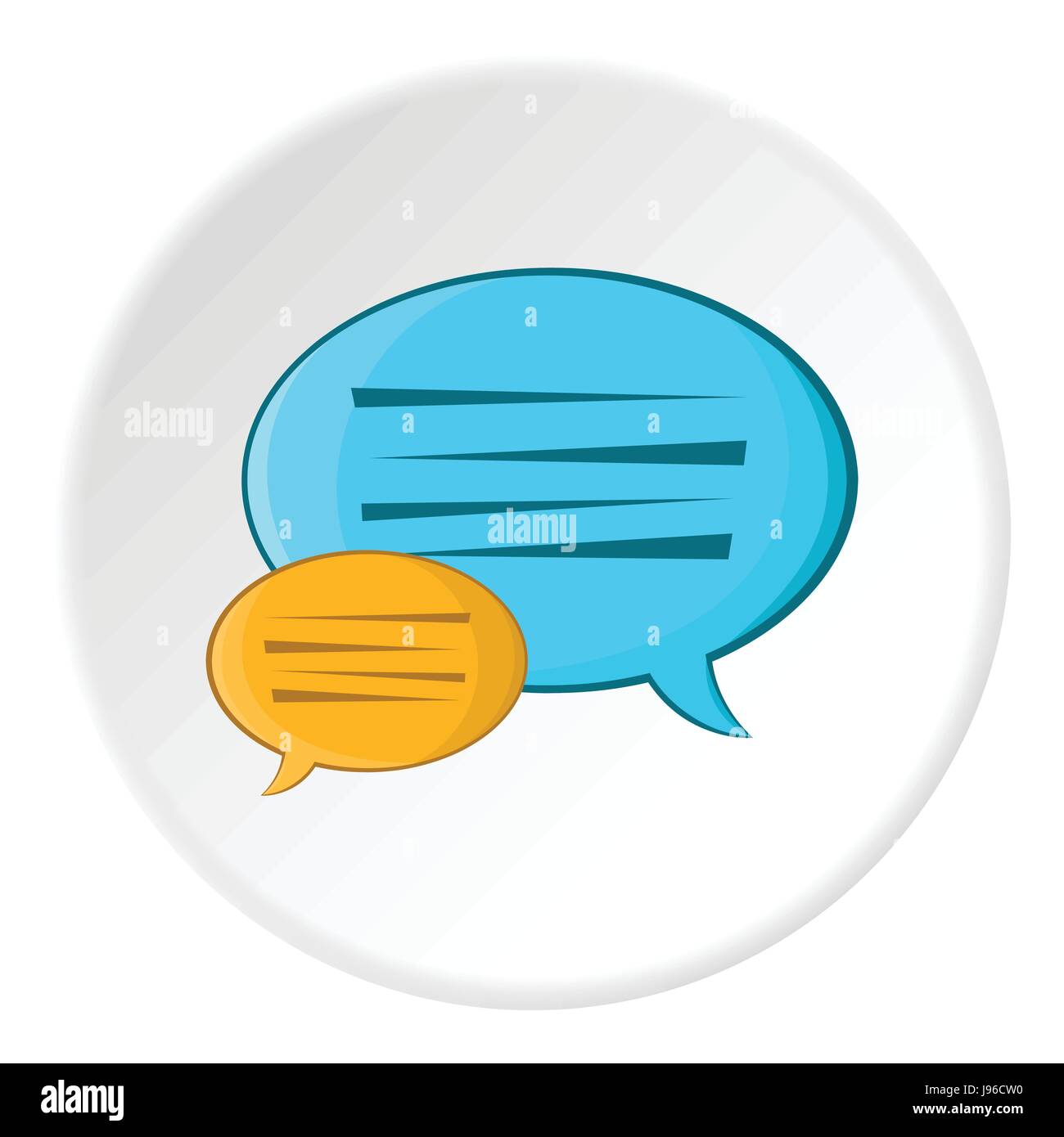 Bubble speech icon, cartoon style Stock Vector Image & Art - Alamy