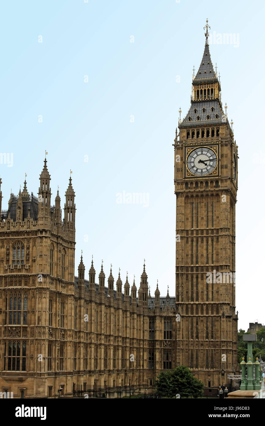tower, famous, clock, london, landmark, tower, monument, culture