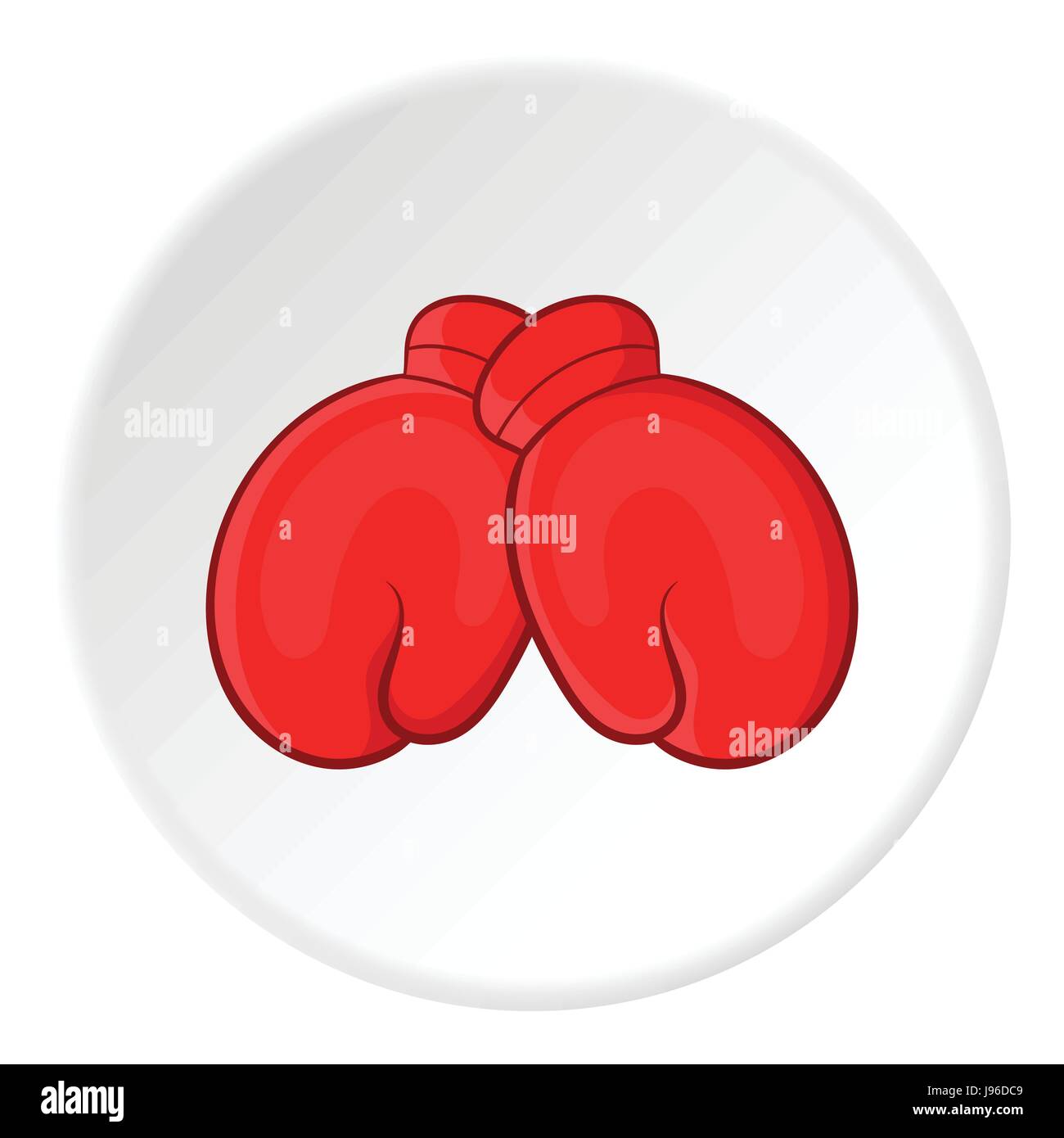 Red boxing gloves icon, cartoon style Stock Vector Image & Art - Alamy