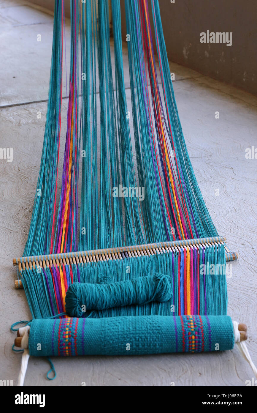 Weaving near Oaxaca Stock Photo Alamy