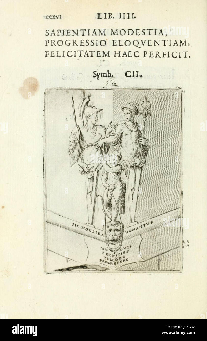 Symbolicarum quaestionum. Symb. CII. (1555) Stock Photo
