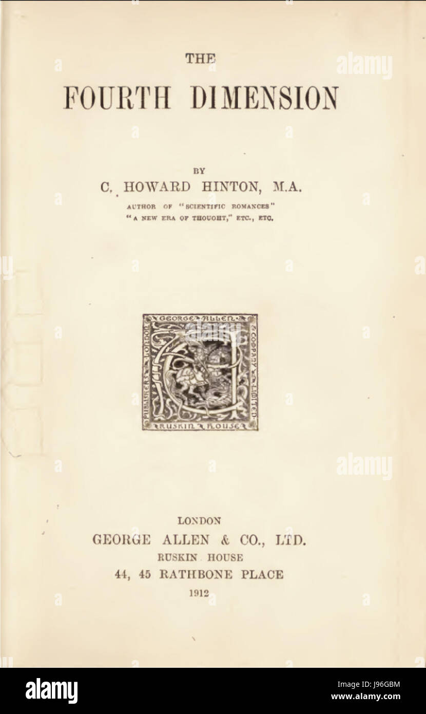 'Tapa la cuarta dimension' refers to a concept in physics or a specific cultural or artistic work, with the title translating to 'Cover the Fourth Dimension' in English. Further context is required for full explanation. Stock Photo