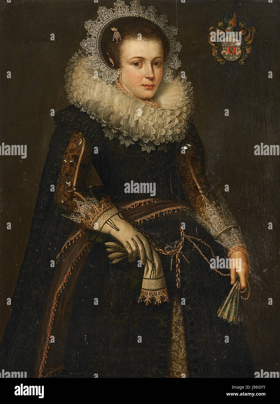 Portret van Mertijntje van Ceters (1609 24) Rijksmuseum SK A 2076 Stock Photo