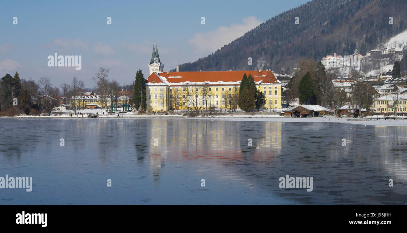 winter am tegernsee Stock Photo