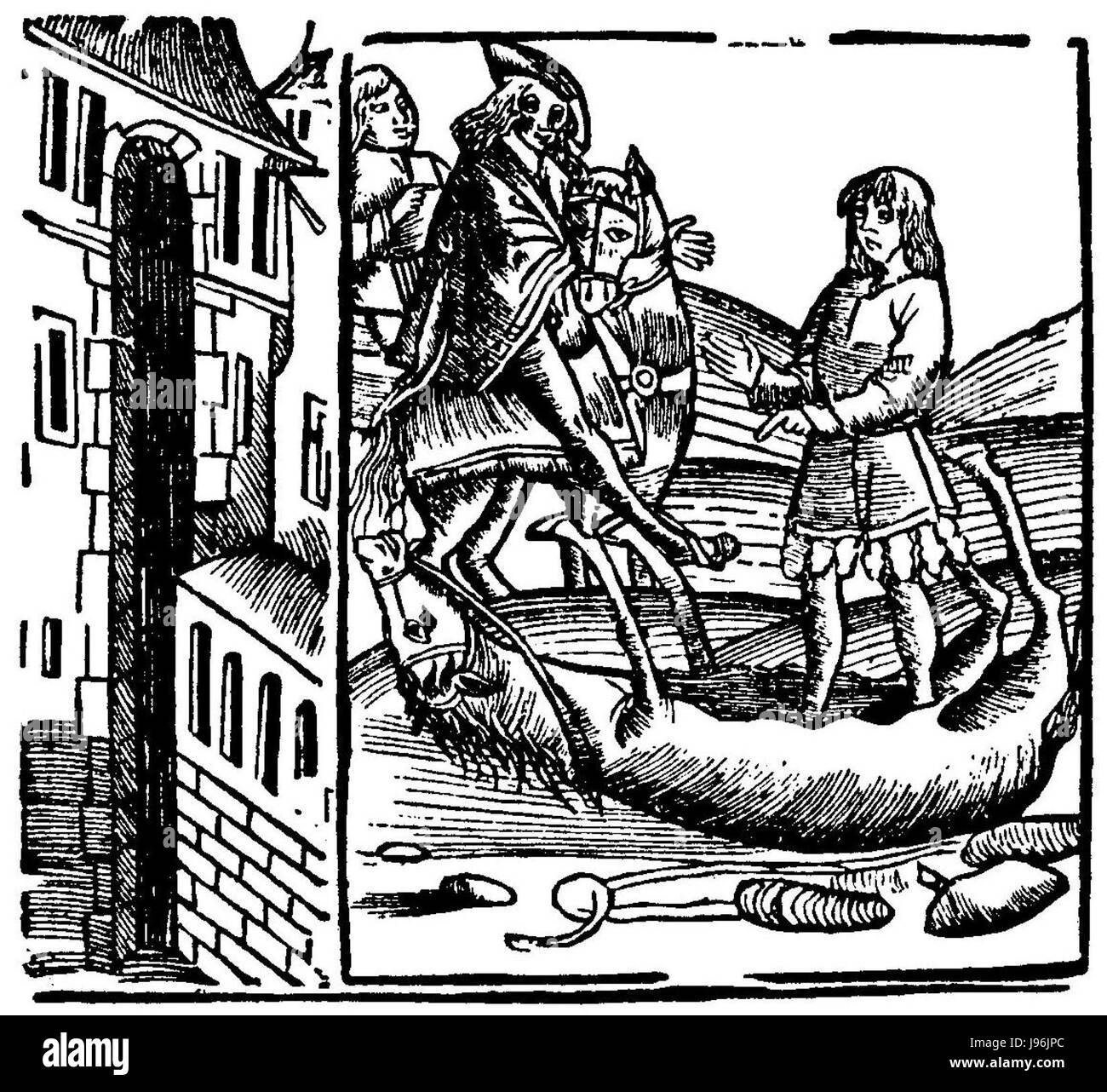 Early 16th century european painting Black and White Stock Photos ...