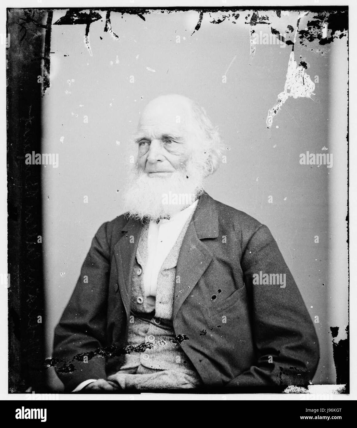 Portrait of William Cullen Bryant, 19th-century American poet and ...