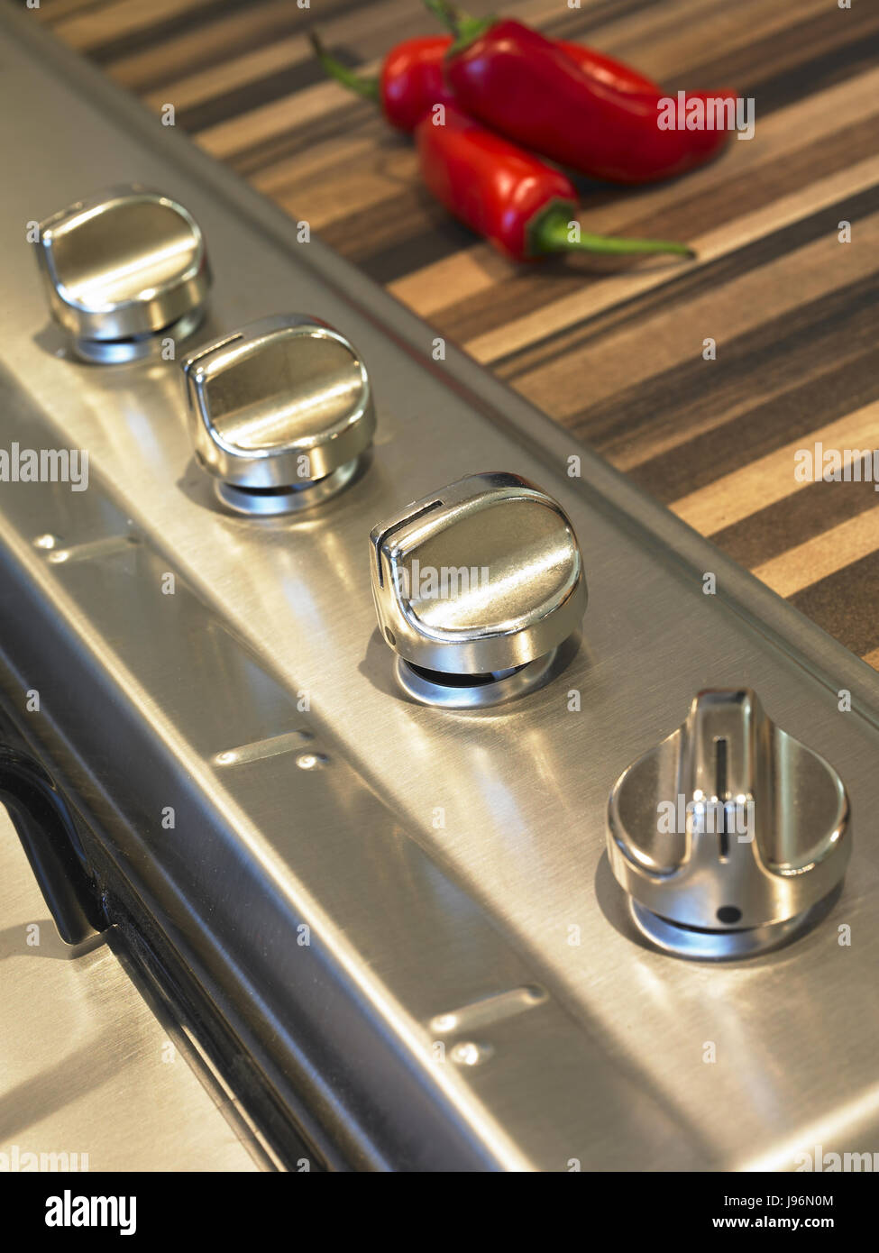 Cooker and oven hob in kitchen Stock Photo Alamy