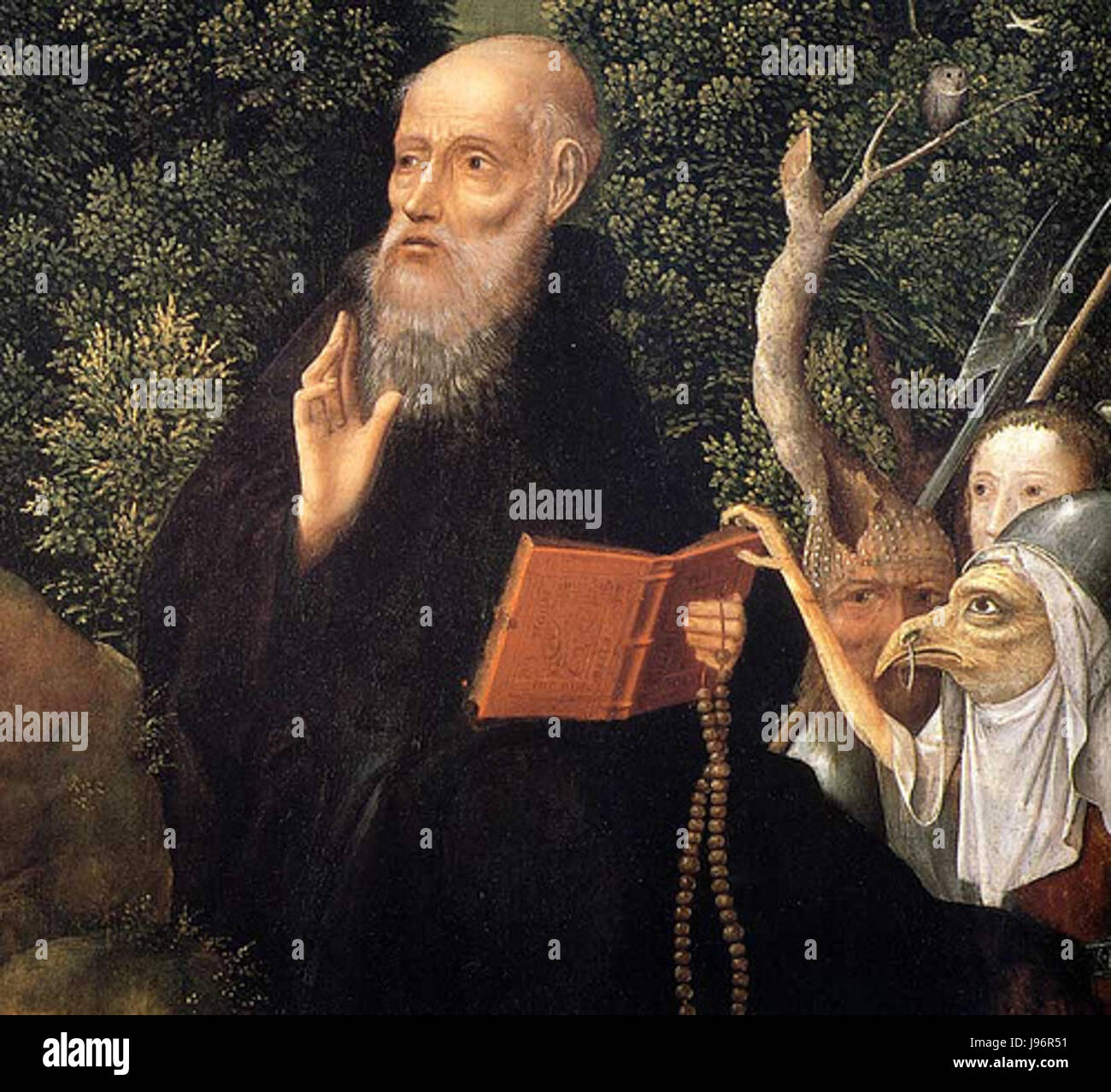 Penitence of Saint Jerome triptych by Joachim Patinir Stock Photo
