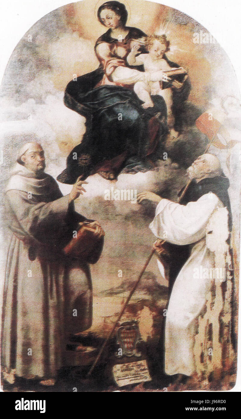 Pietro Negroni   Madonna e santi Stock Photo