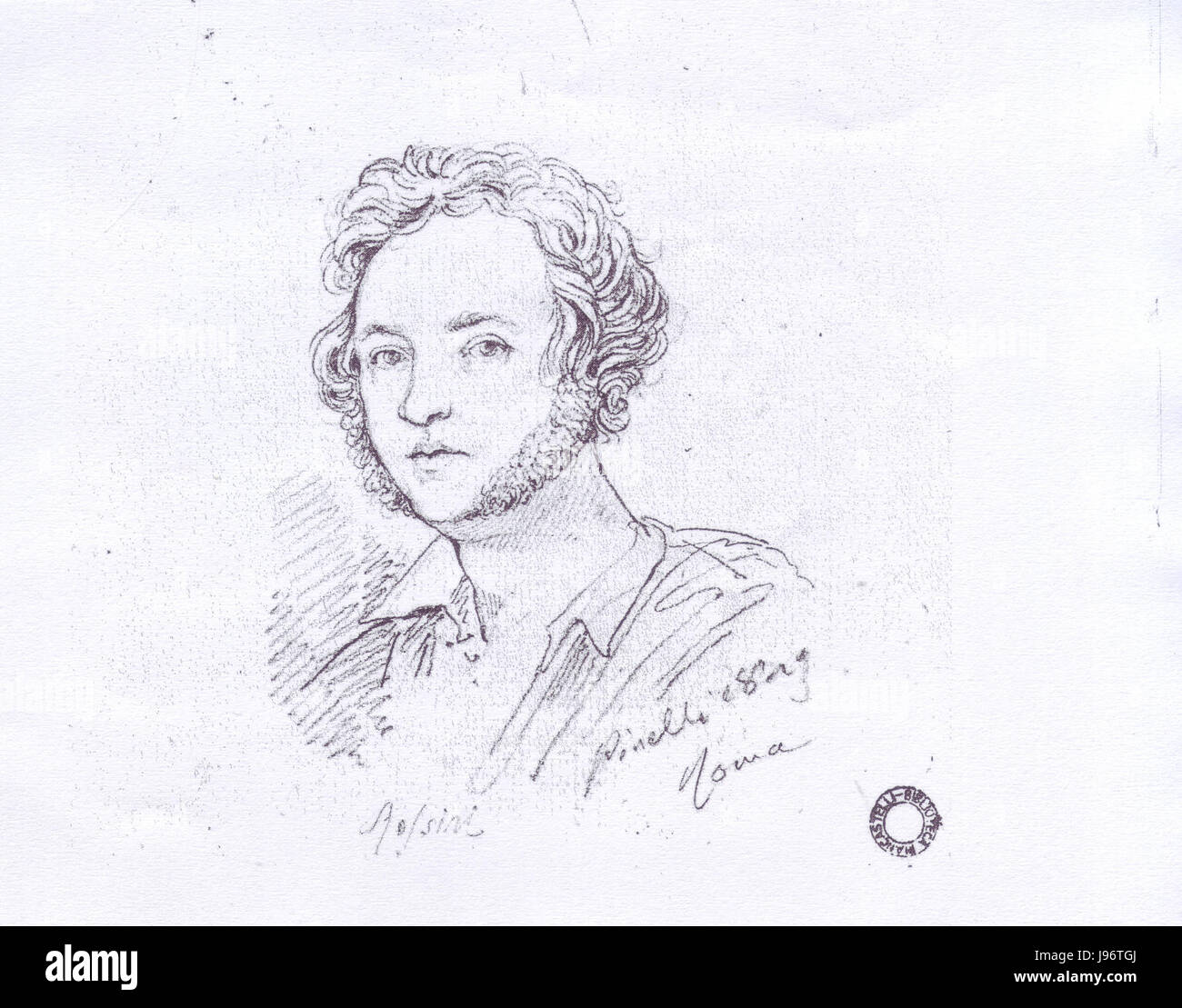 Rossini visto da Pinelli 1823 Stock Photo - Alamy