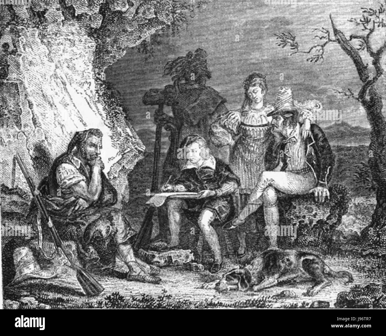 Salvator rosa briganti Stock Photo