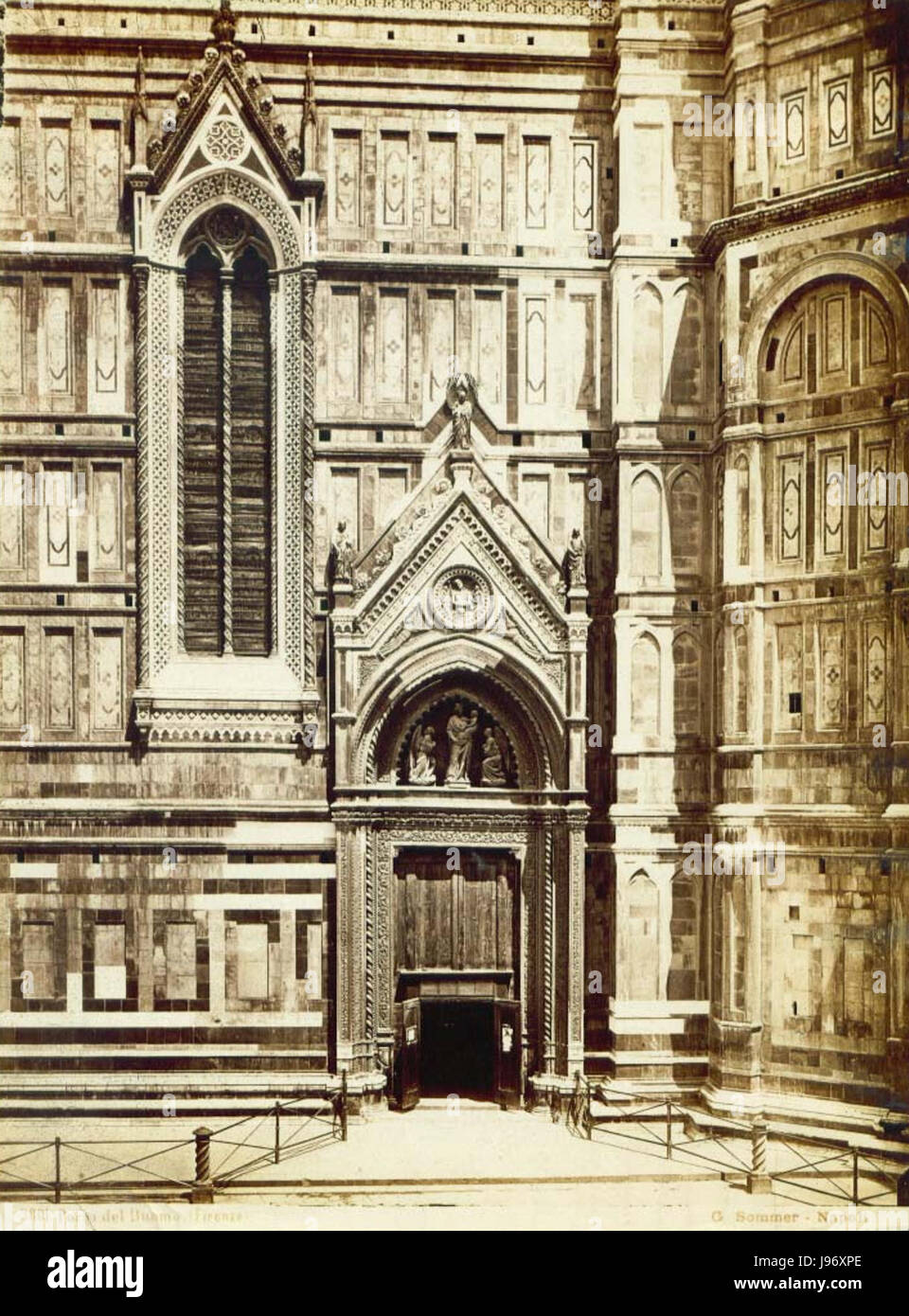 Sommer, Giorgio (1834 1914)   n. 3801   Porta del Duomo   Firenze Stock Photo