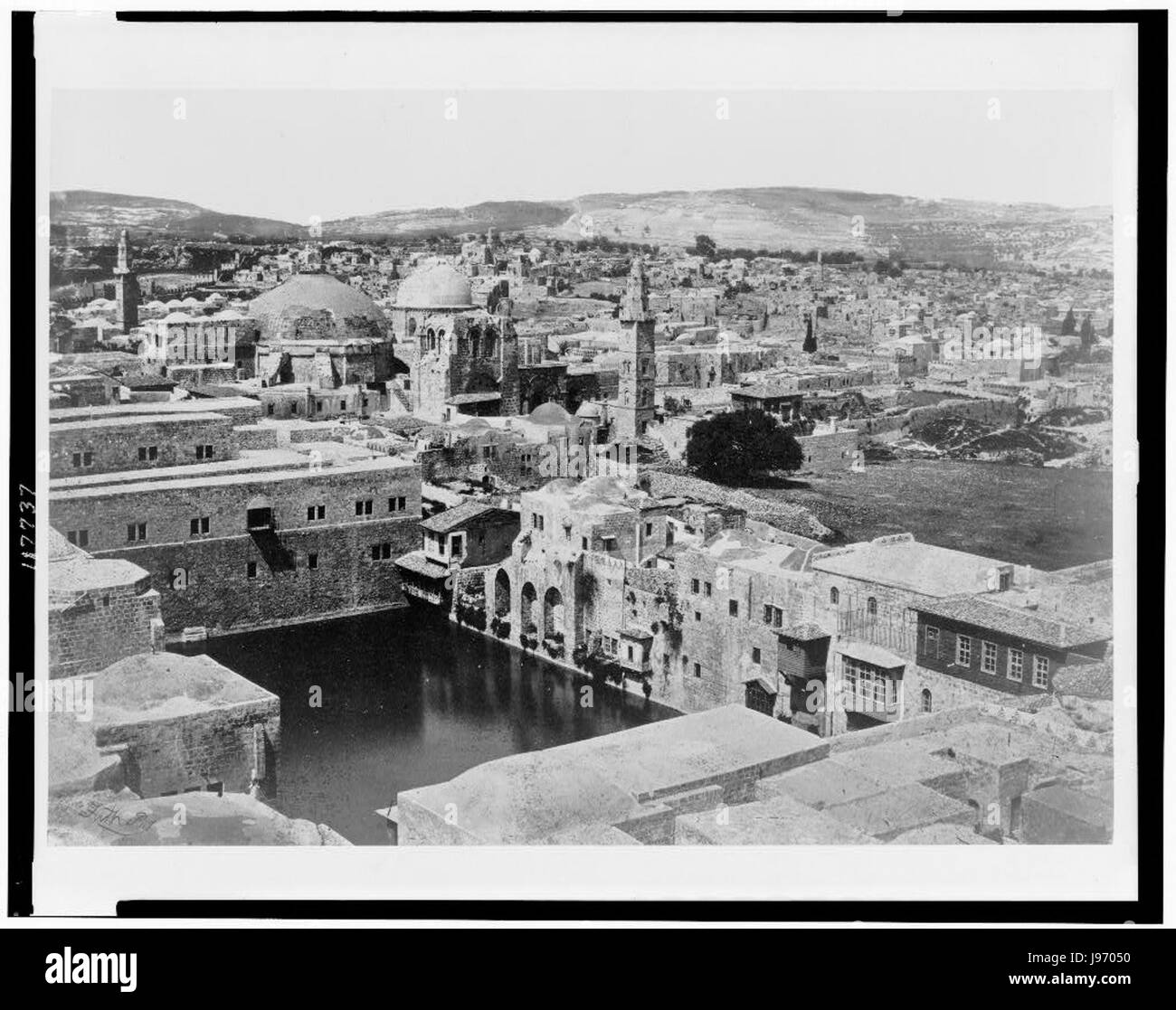The pool of Hezekiah Jerusalem. Francis Frith Stock Photo Alamy