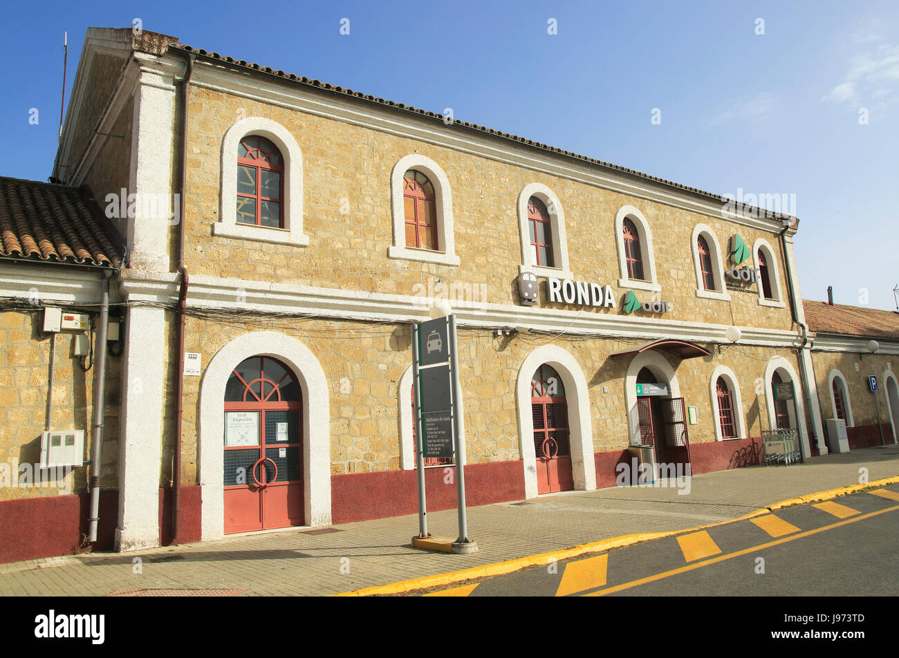 Railway train station building, Ronda, Malaga