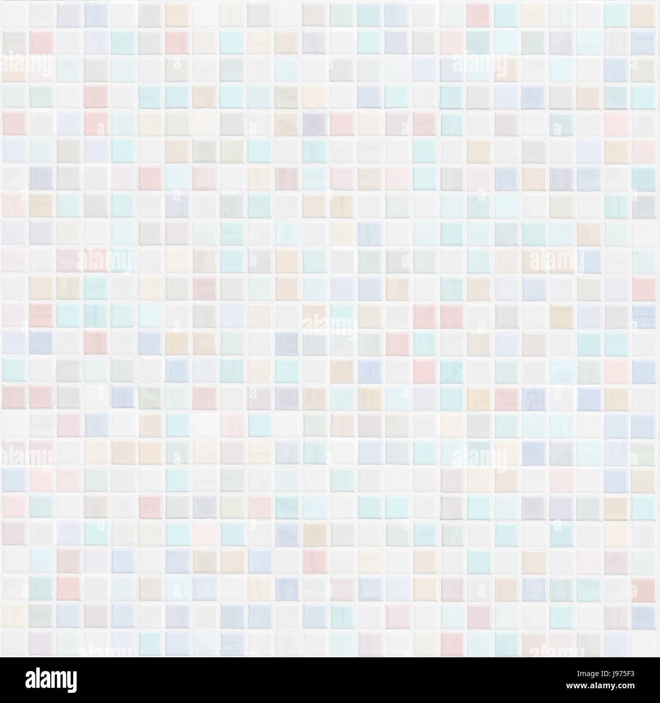 pastel colored ceramic tile wall bathroom or kitchen background Stock Photo