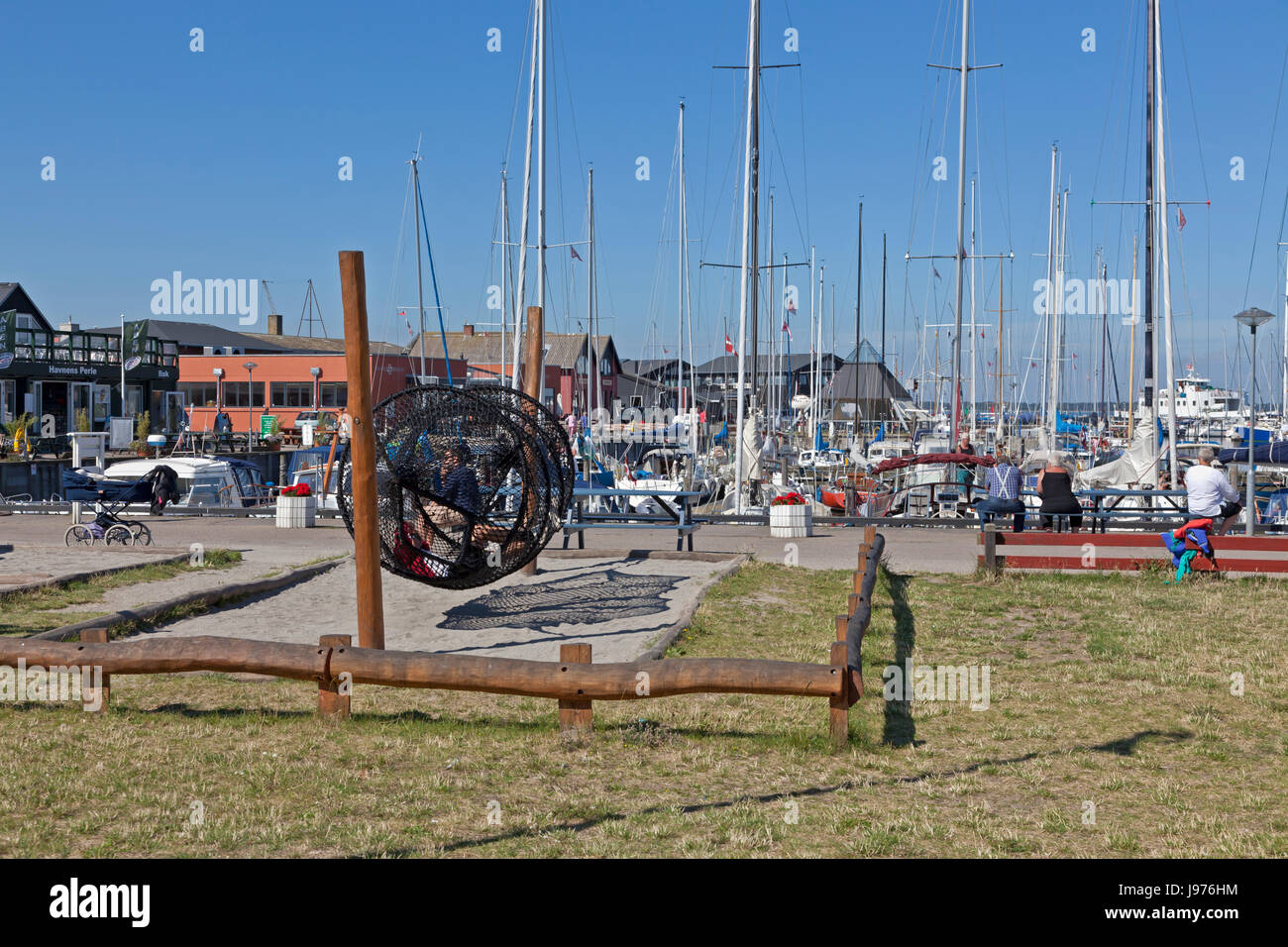 Hundested Harbour, North Sealand, Denmark Stock Photo