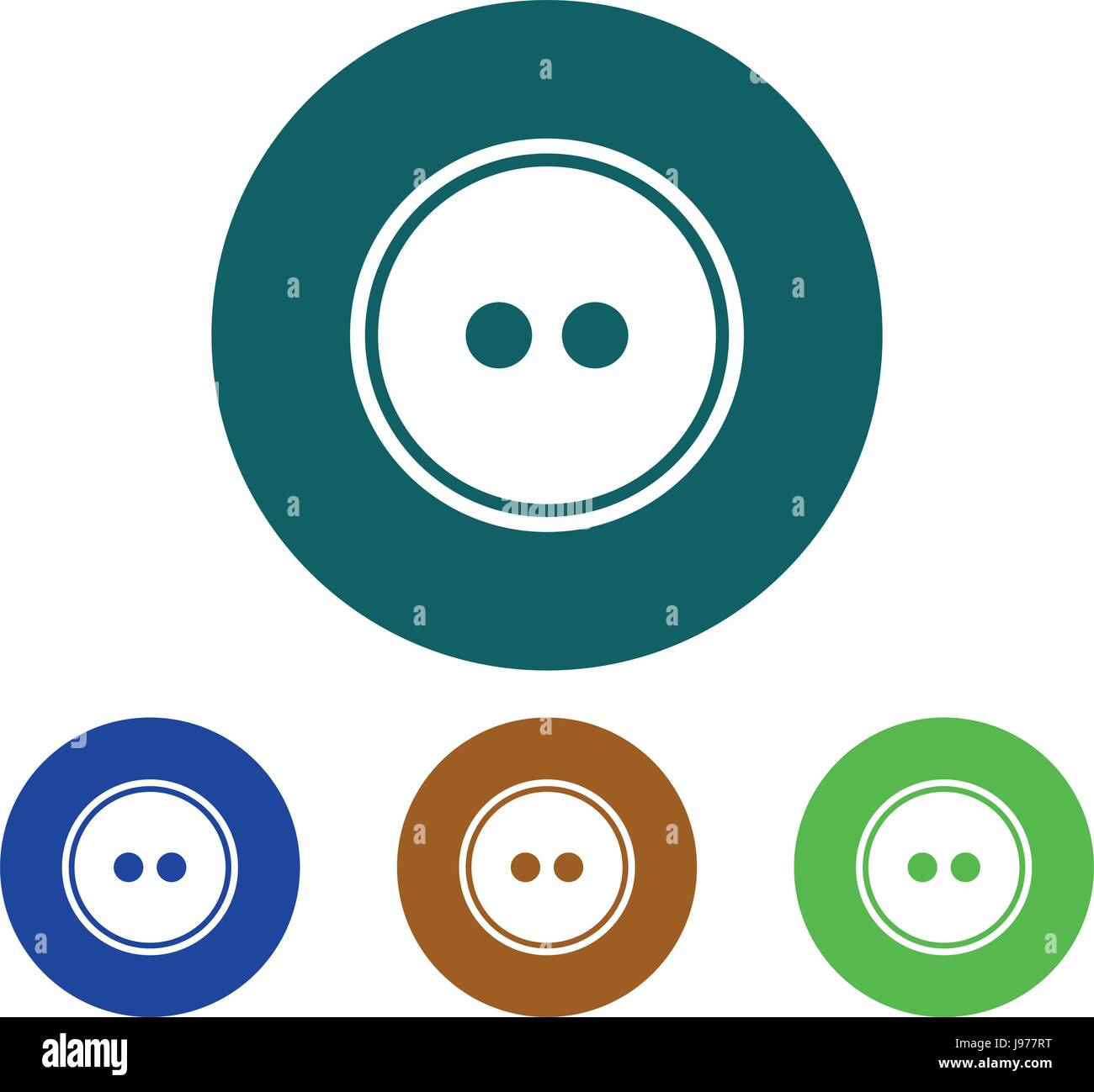 Button clothes icon set Stock Vector Image & Art - Alamy