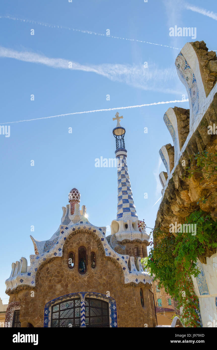 Pac Guell in Barcelona-Spain Stock Photo - Alamy