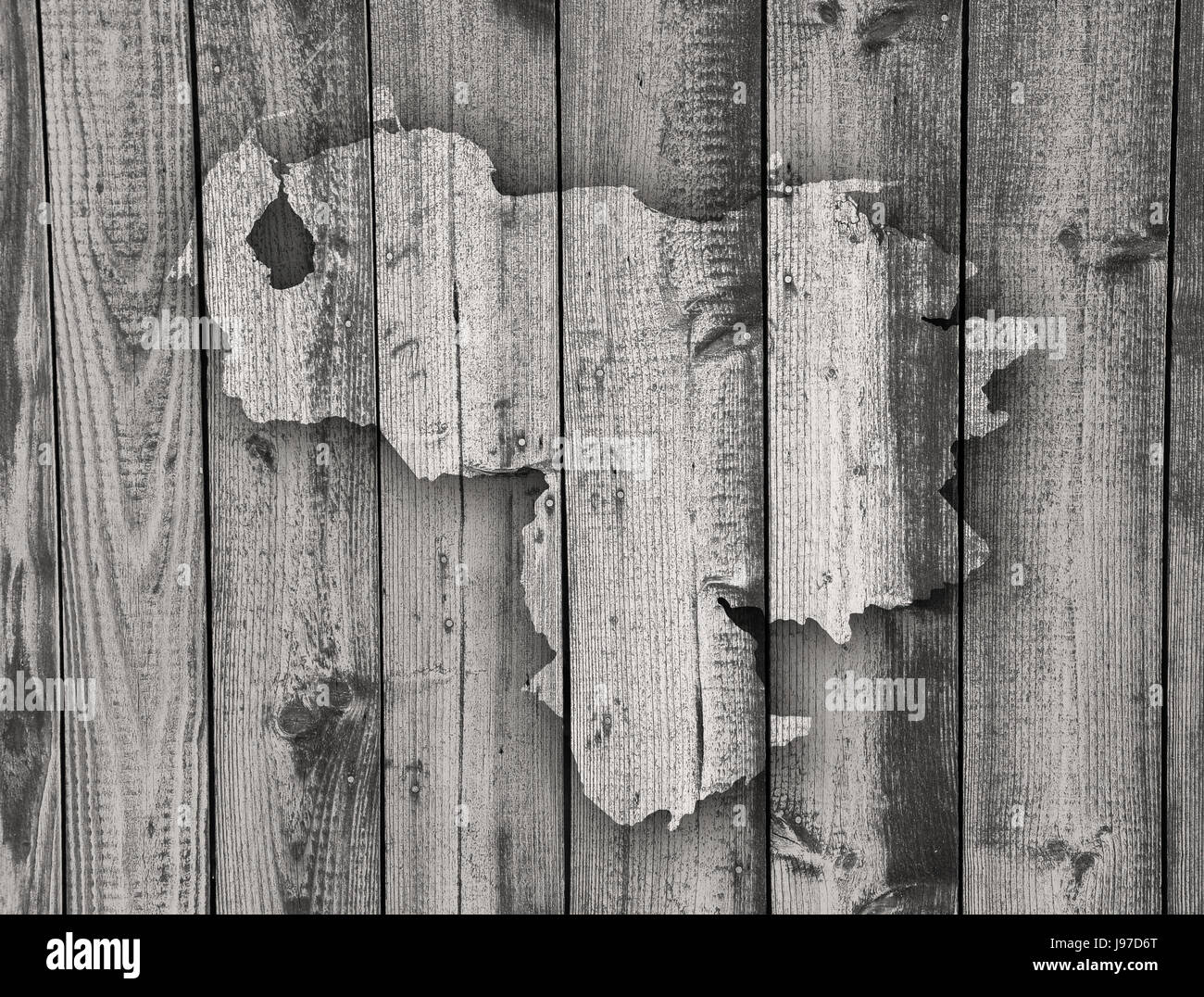 Map of Venezuela on weathered wood Stock Photo - Alamy