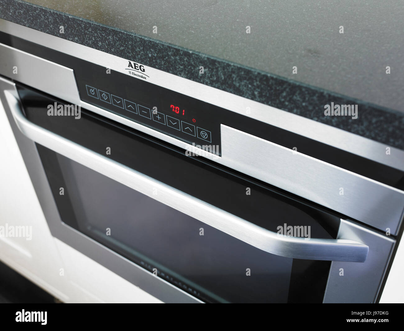 Cooker and oven hob in kitchen Stock Photo Alamy