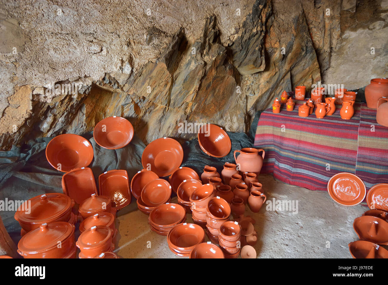 Handmade pottery from Redondo. Alentejo, Portugal Stock Photo