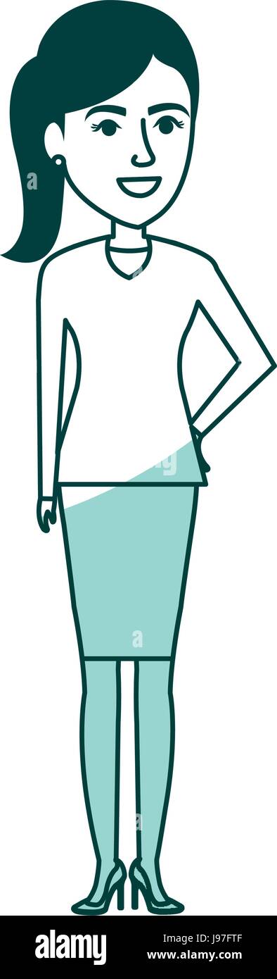elegant businesswoman avatar character Stock Vector Image & Art - Alamy