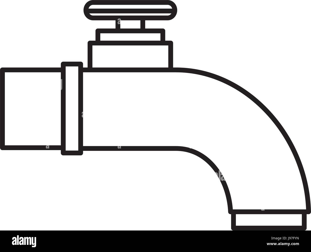 water tap isolated icon Stock Vector Image & Art - Alamy