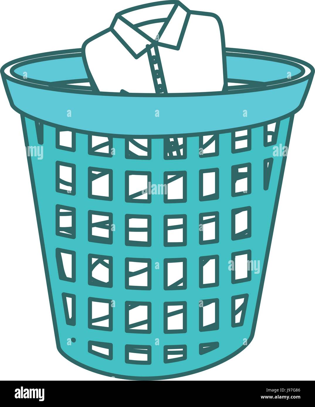 plastic basket laundry icon Stock Vector Image & Art Alamy