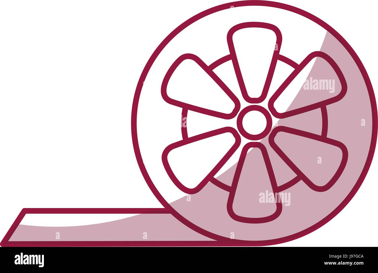 tape reel isolated icon Stock Vector Image & Art - Alamy
