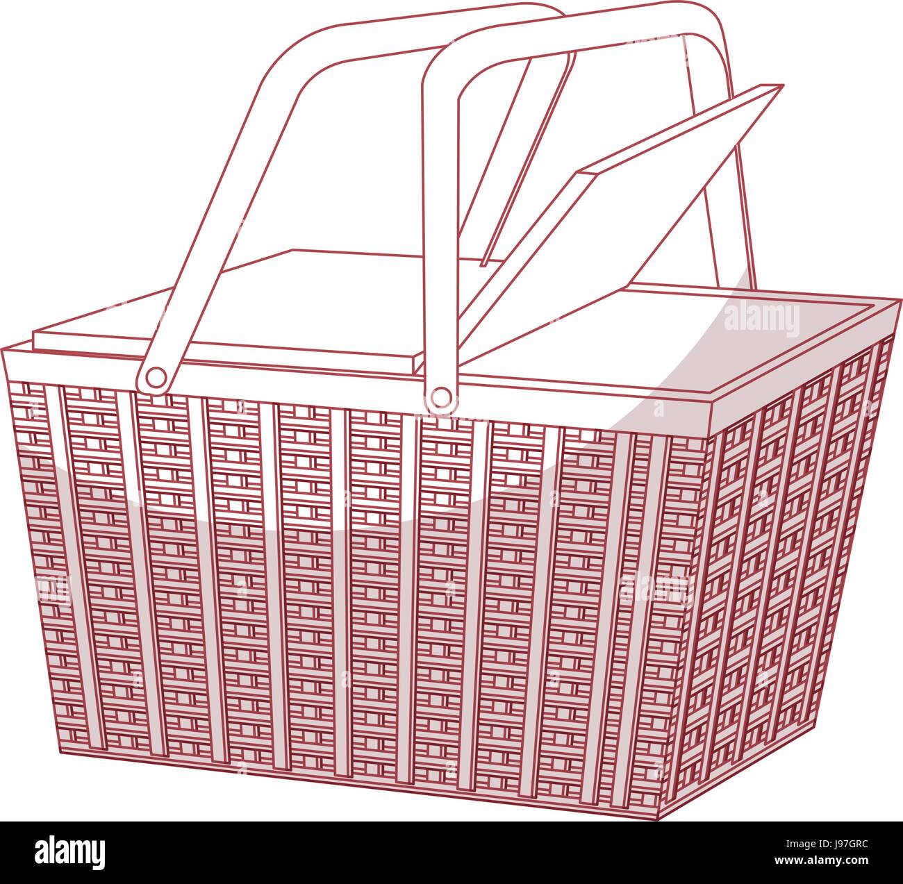 picnic basket isolated icon Stock Vector Image & Art - Alamy