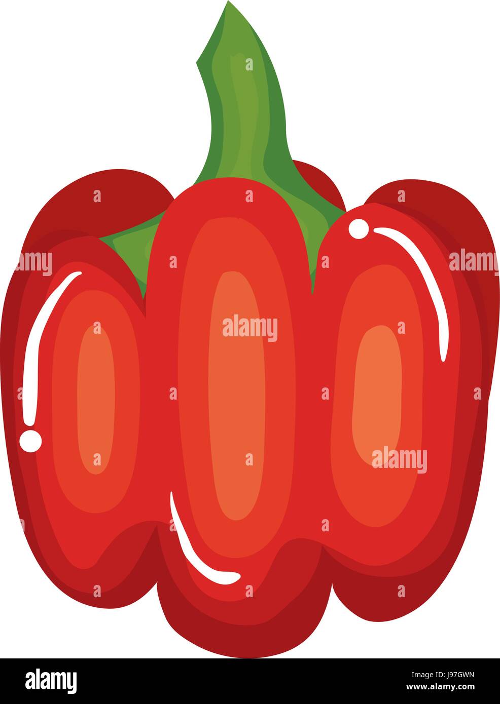 pepper fresh vegetable icon Stock Vector Image & Art - Alamy