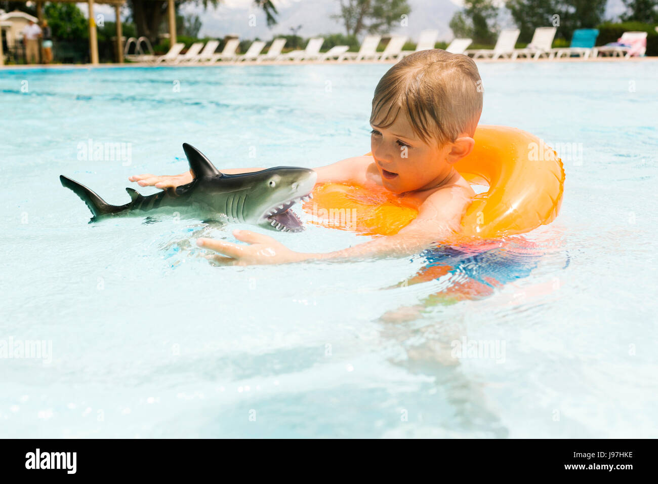 Inflatable shark hi-res stock photography and images - Alamy