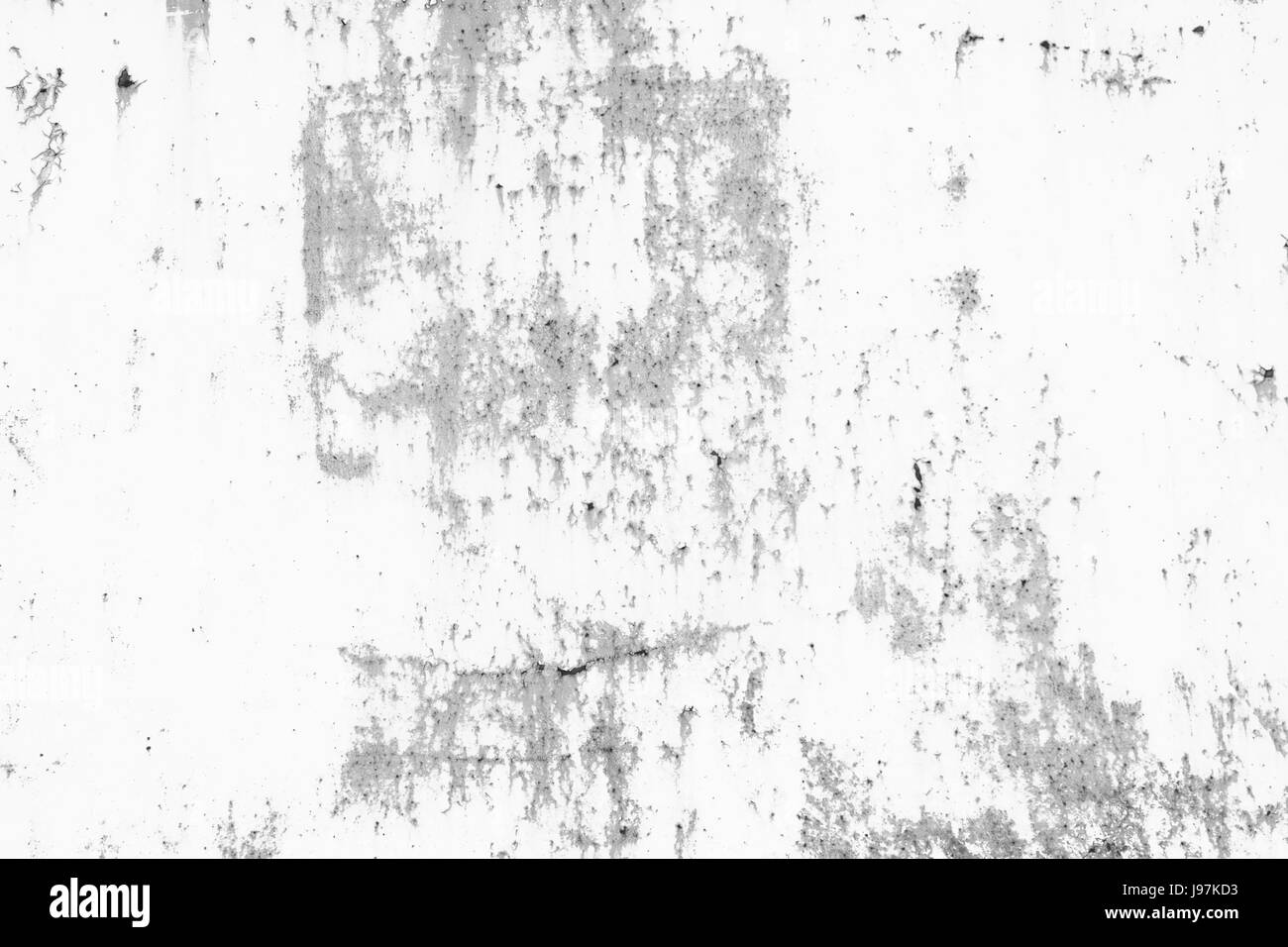 Rusted metal industrial distress background. Grunge black and white texture template for overlay artwork. Stock Photo