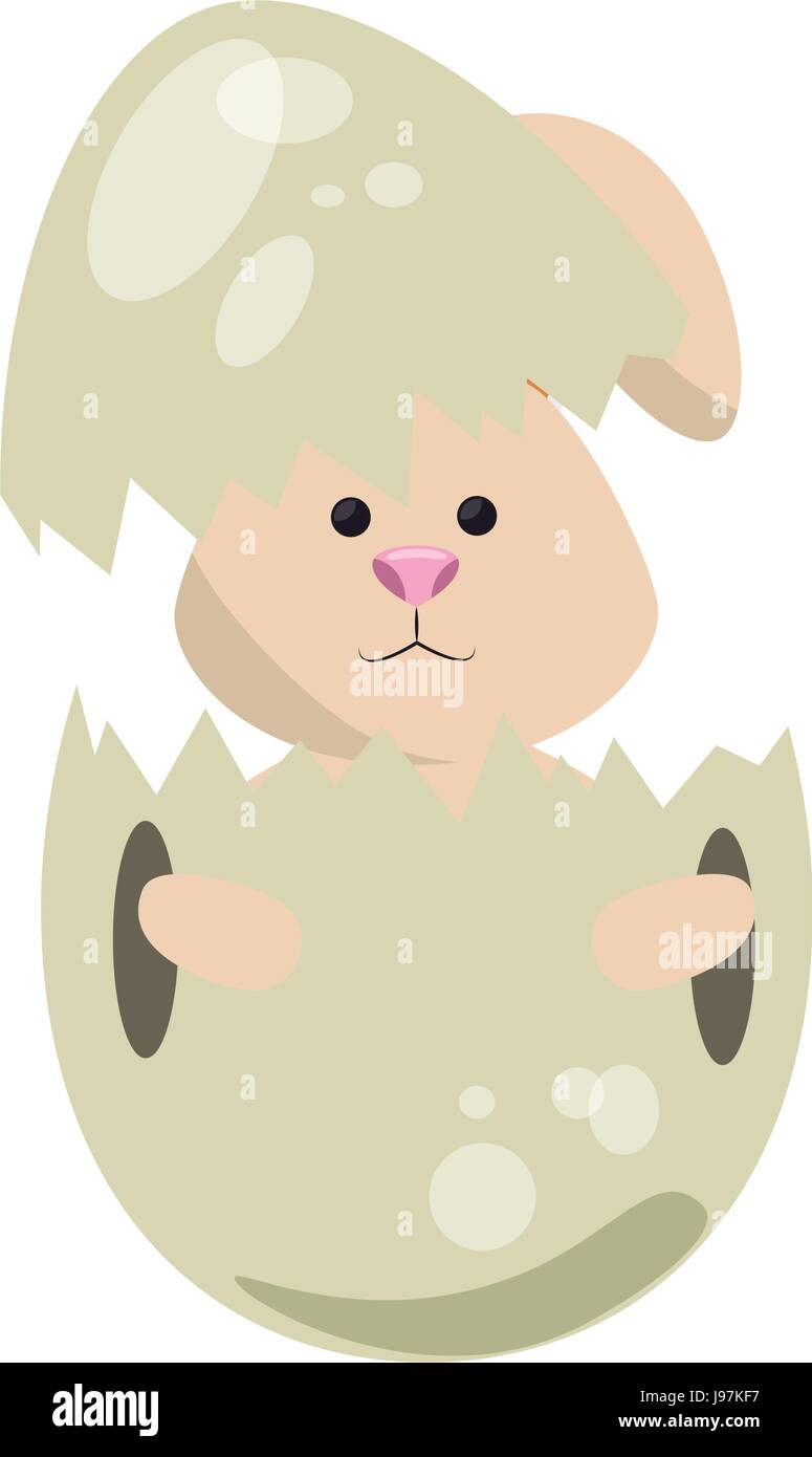 Cute easter bunny cartoon Stock Vector Image & Art - Alamy