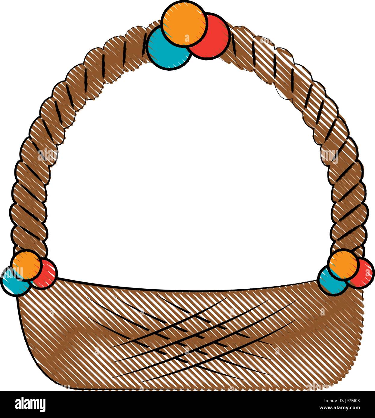 Empty easter basket Stock Vector Image & Art Alamy