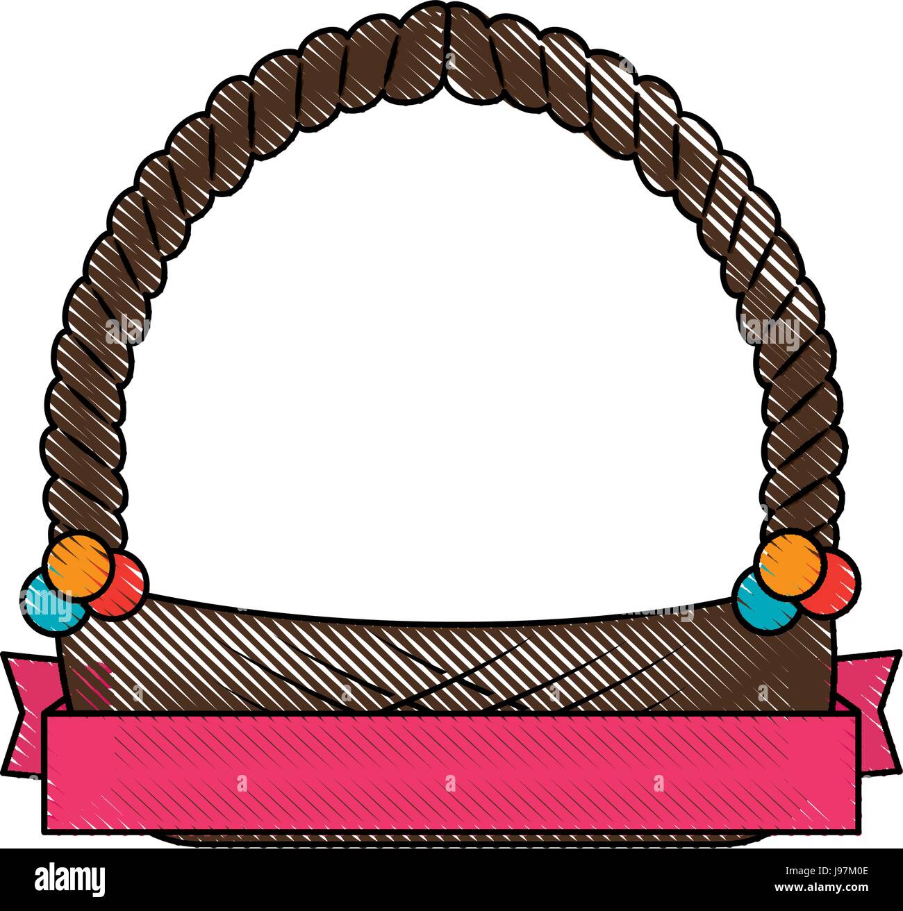 Empty easter basket Stock Vector Image & Art Alamy