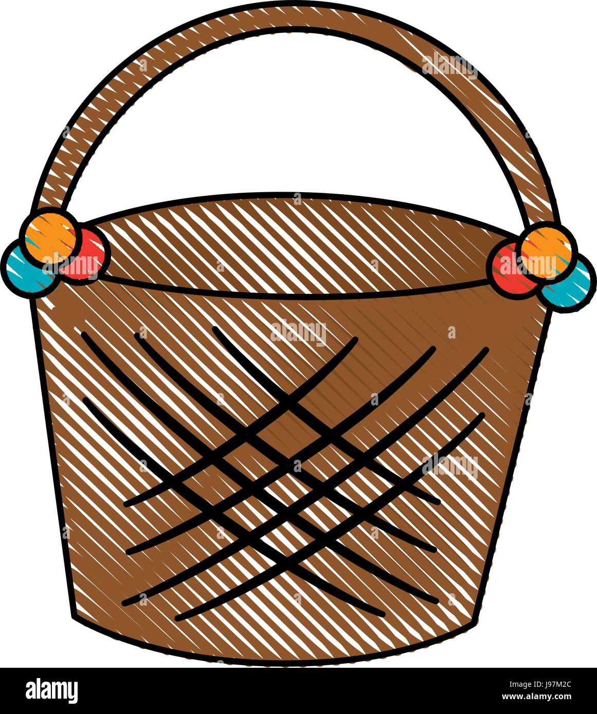 Empty easter basket Stock Vector Image & Art Alamy