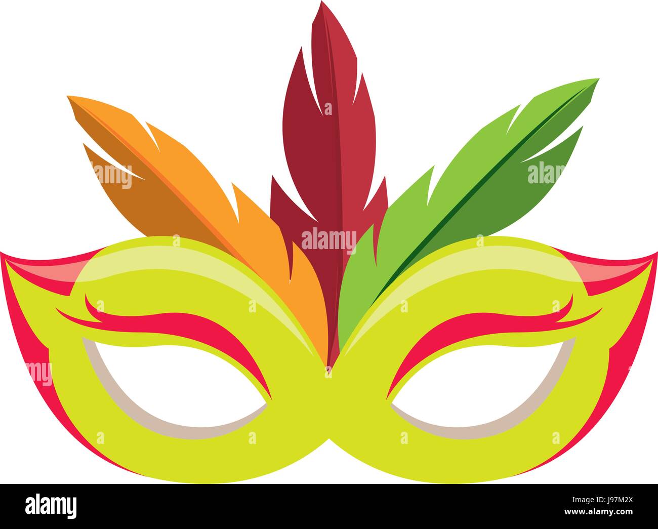 Festival feather mask Stock Vector Image & Art Alamy