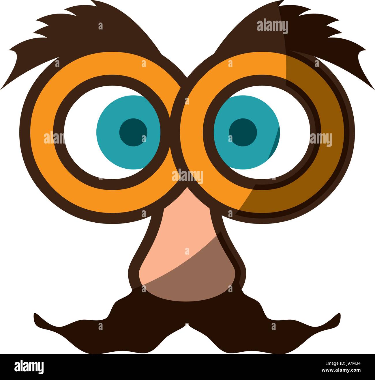 Eye glasses with mustache joke mask Stock Vector Image & Art Alamy